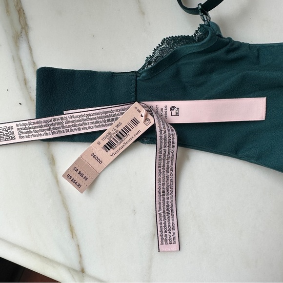 NWT Victoria's Secret Lace Lightly Lined Demi Bra 36DDD - Picture 13 of 16